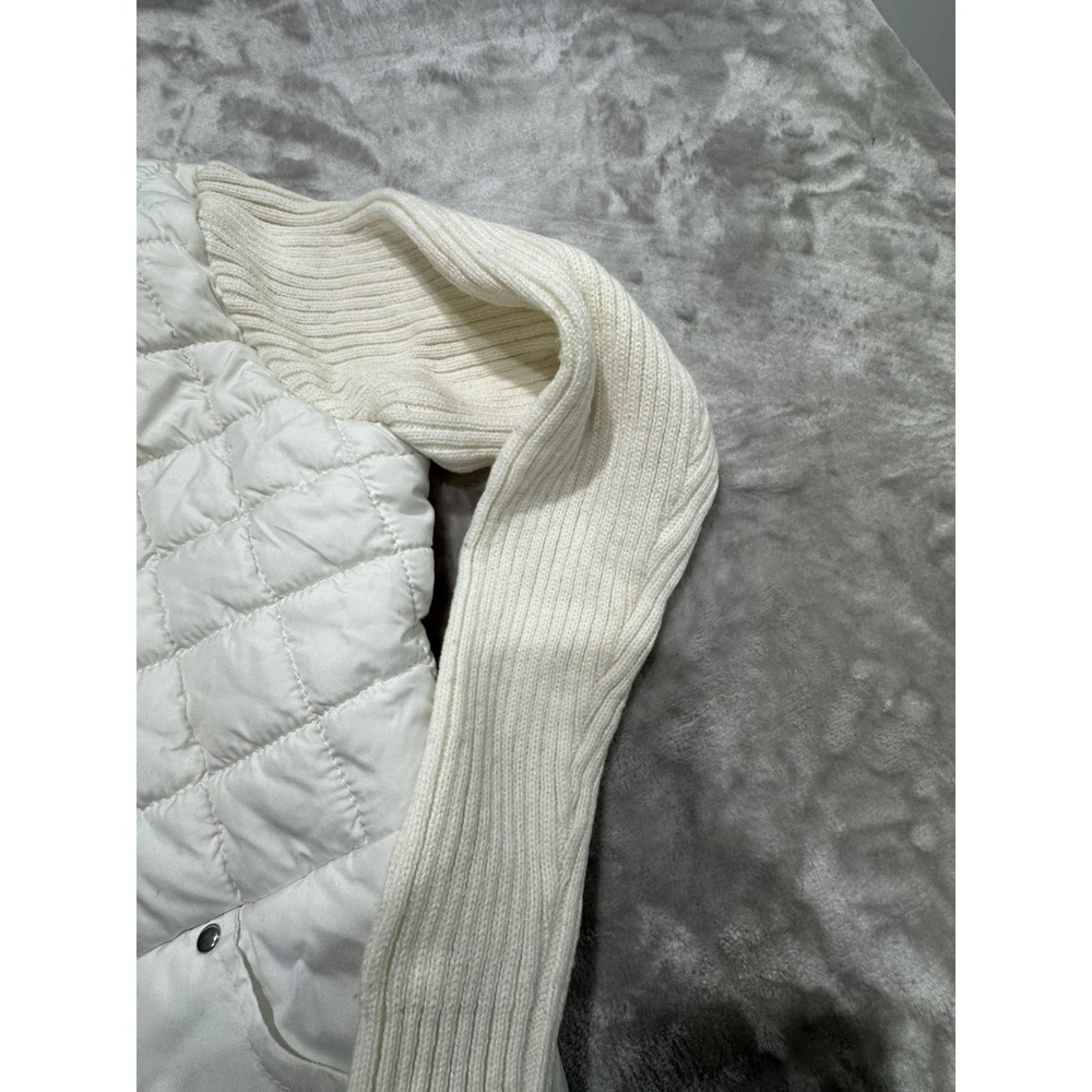 Ashley by 26 International Jacket Women's Size Small White Quilted‎ Zipper EUC - Picture 6 of 11